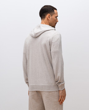 Brunello Cucinelli Бежевая спортивная куртка из кашемира M2223246G