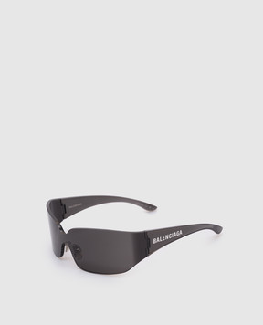 Balenciaga Чорні сонцезахисні окуляри Mono Square 830307T0003w
