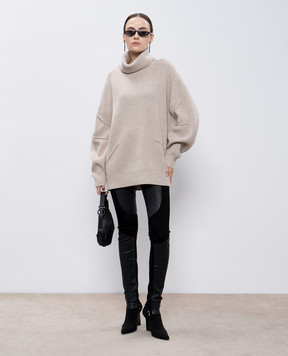 Helmut Lang Бежевий светр з вовни та кашеміру O06HW708