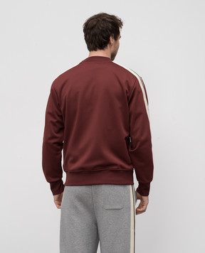 Palm Angels Бордова спортивна куртка з логотипом PMBD061S25FAB001
