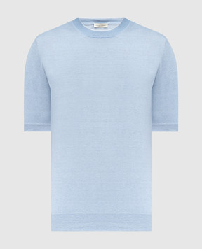 Cashmere&Whiskey Голубая футболка с льном MU9322318455R