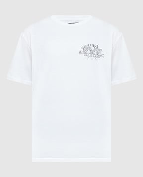 AMIRI Біла футболка з принтом логотипа AMJYTE1027