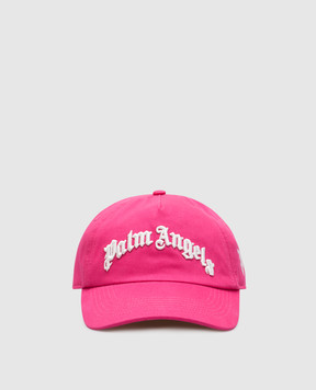 Palm Angels Рожева кепка з вишивкою логотипа PWLB036S25FAB001