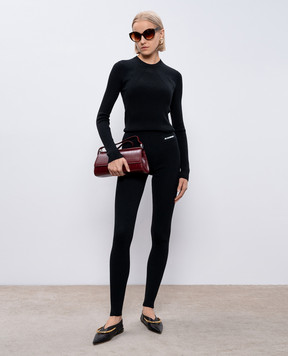 Jil Sander Черный джемпер с нашивкой логотипа J40GP0142J14639