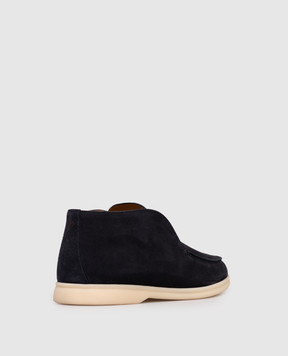Loro Piana Синие замшевые дезерты Open Walk FAB4368sh