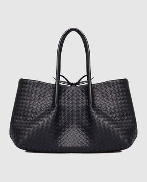 Bottega Veneta Синяя кожаная сумка-тоут Pinacoteca 817166V5AG1