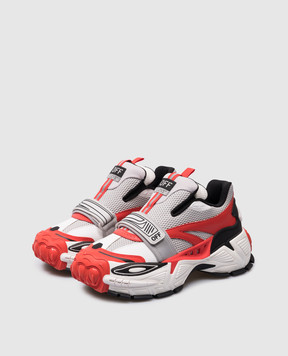 Off-White Комбіновані кросівки Glove Slip On з логотипом OMIA284S24LEA001