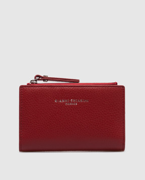 Gianni Chiarini Червоне шкіряне портмоне GRN з логотипом PFWBW13753GRN