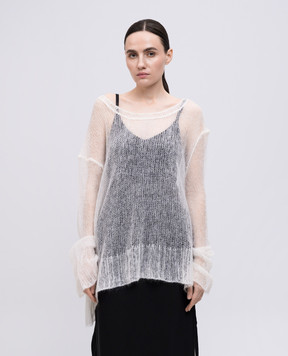 Ann Demeulemeester Білий джемпер Dorte з мохером B0012846KN058