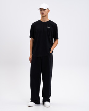 Maison Margiela MM6 Чорна футболка з принтом SH2GC0031M20048