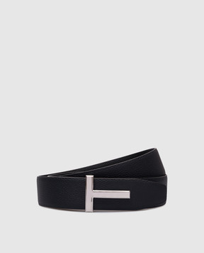 Tom Ford Чорний шкіряний ремінь T ICON TB178LCL236S
