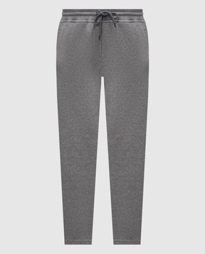 Brunello Cucinelli Серые меланжевые спортивные штаны MM8313243G