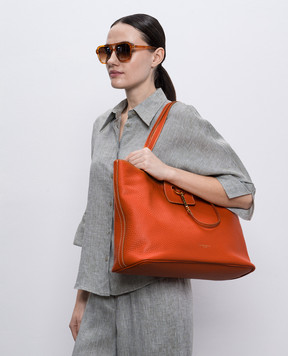 Gianni Chiarini Помаранчева шкіряна сумка-тоут MARISOL BS11471TKL