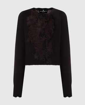 Ermanno Scervino Коричневий кардиган з кашеміру D475N710APPYU