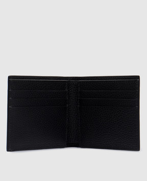 Off-White Черный кожаный портмоне с логотипом OMNC078C99LEA001