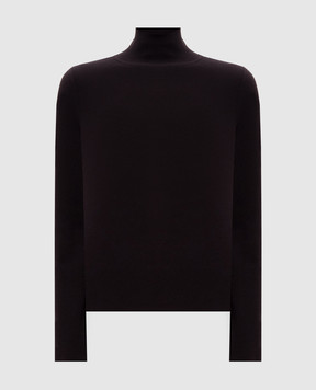 Allude Коричневий гольф з вовни прямого крою 25564041