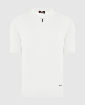 Enrico Mandelli Біла футболка із шовку з логотипом A8K1045136