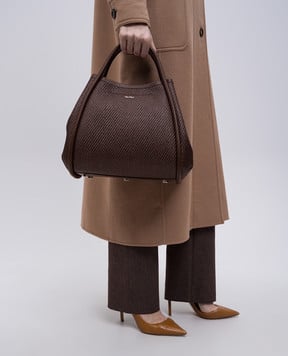 Max Mara Коричнева сумка-тоут Summer Marine S SUMMERMARINES