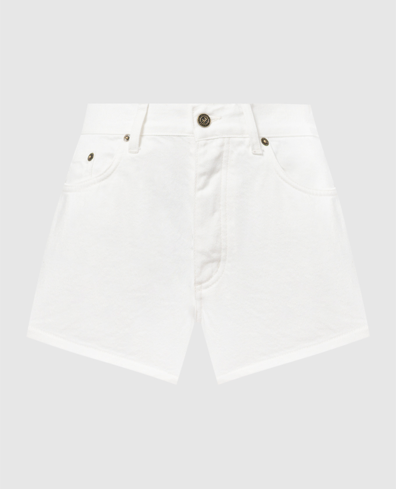 

Белые джинсовые шорты, Белый, Шорты