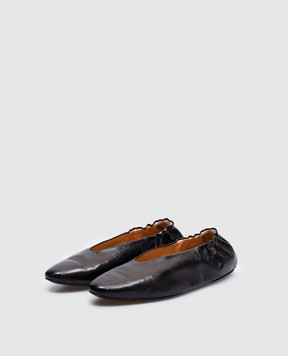 Marsell Черные кожаные балетки Strascico Ballerina MW8525P052