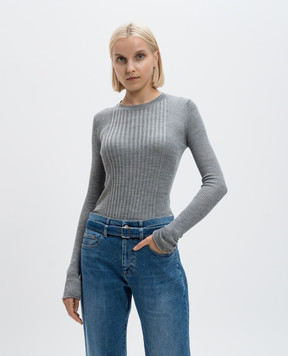 PROENZA SCHOULER Серый джемпер Кассиди с шерстью и шелком. R2437166KW158
