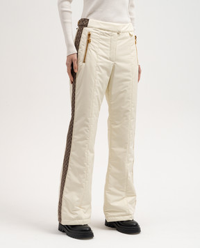 Balmain Жовті гірськолижні штани з логотипом BF2PR030XH66