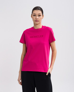 Moncler Рожева футболка з логотипом K10938C0000889AUO