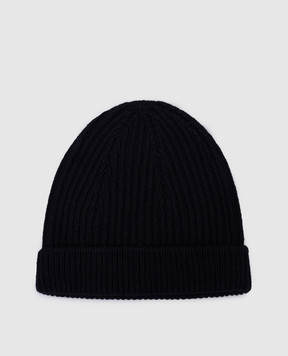 Bertolo Cashmere Синяя шапка из кашемира 500019000005