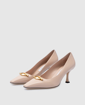 Jimmy Choo Бежевые кожаные туфли Ryker RYKER70BXK