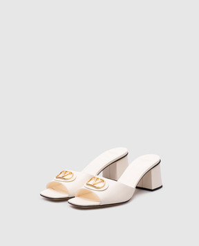 Valentino Белые кожаные мюли SLIDE 6W0S0MH7DSH