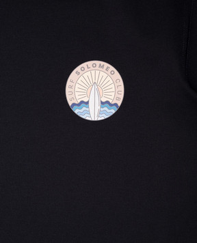 Brunello Cucinelli Дитяча синя футболка з принтом B0B13T165B