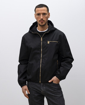 Versace Чорна куртка з брендованими пулерами 10188511A02928