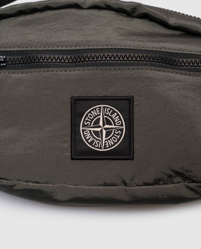 Stone Island Дитяча поясна сумка кольору хакі з нашивкою логотипа K1S169200001S0064