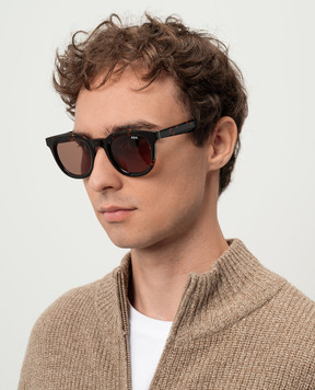 A.P.C Коричневі сонцезахисні окуляри Tame Impala ACABFM75005