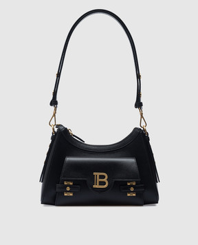 Balmain Черная кожаная сумка-хобо B-Buzz DN1BT904LSLX
