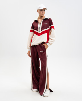 Palm Angels Бордові спортивні штани з логотипом PWCJ039F25FAB001