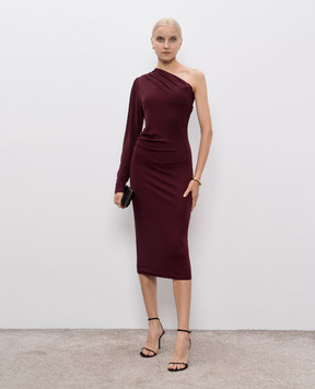 Max Mara Бордова сукня GARGANO на одне плече GARGANO