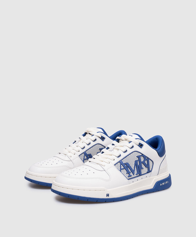 AMIRI - Белые кожаные кроссовки с логотипом AMFOSR1043 купить в Symbol