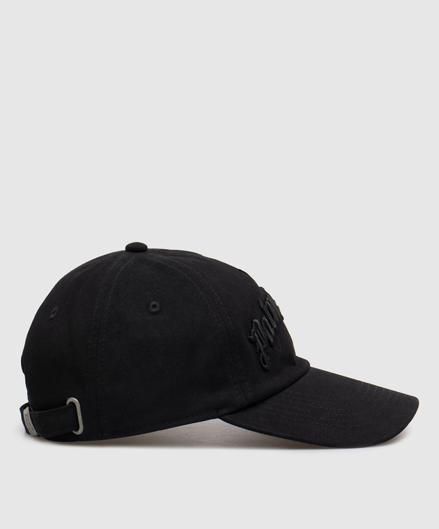Palm Angels Черная кепка с логотипом PMLB10AS25FAB001 изображение 3