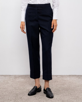 Thom Browne Сині штани з вовни FTC337A00626