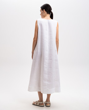 Asceno Біла сукня Nisha з льону D047F39C02