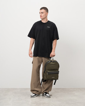 Off-White Черная футболка с принтом 3D OMAA161F24JER005