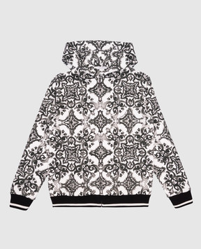 Dolce&Gabbana Дитяча спортивна куртка в брендовий принт L4JWKGII7HR812+