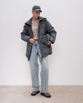 Brunello Cucinelli Бежевый топ из кашемира и шелка M13800004