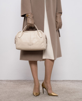 Gianni Chiarini Бежева шкіряна сумка Emily BS11301COMMGRN