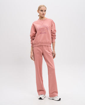 Dolce&Gabbana Рожеві спортивні штани з логотипом FTC91ZGDCX6