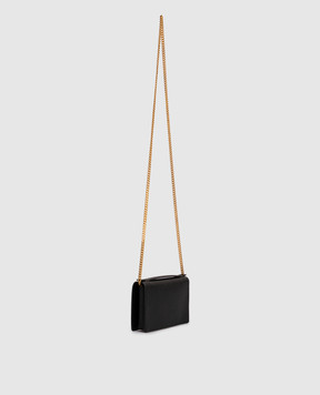 Valentino Черная кожаная сумка с логотипом 7W2P0W42SNP