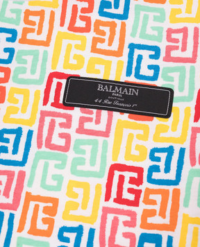 Balmain Детская футболка с нашивкой логотипа BW8Q81Z28561214