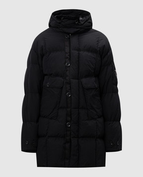 C.P. Company Чорний пуховик Flatt Nylon MOW203A005991G