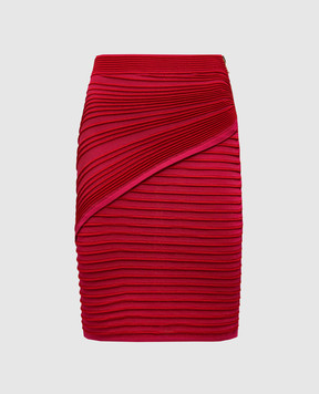 Balmain Рожева спідниця у візерунок EF0LC047KI38